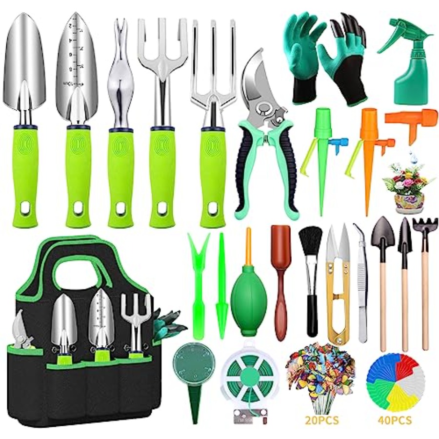 Succulent Set - 84-teiliges Gartenwerkzeug-Set, 10-teiliges Sukkulenten-Werkzeugset inklusive 6-teiliges