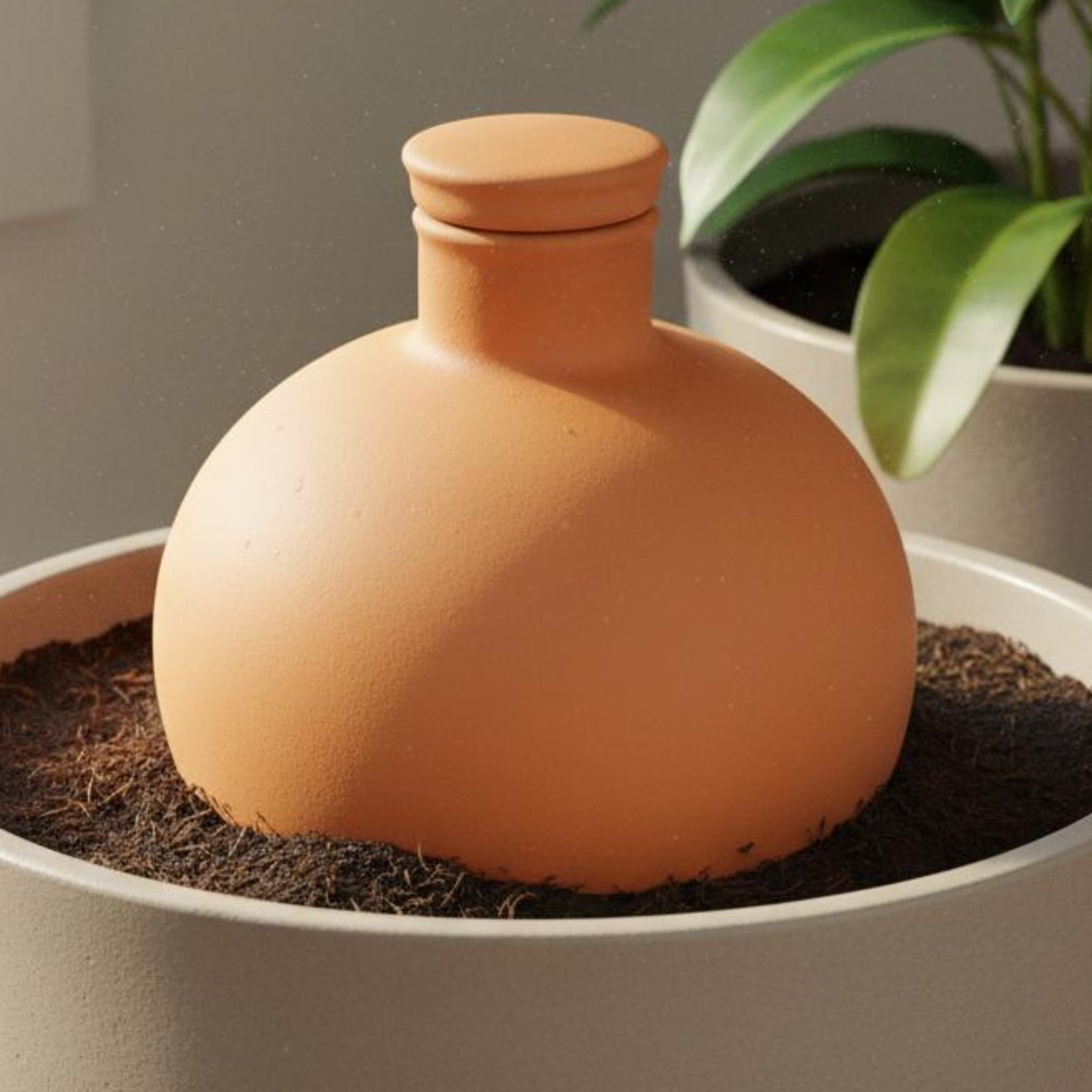 Terracotta Pot - 2 Stück Terrakotta-Olla, einfache Pflanzenpflege, Olla-Gießkanne,