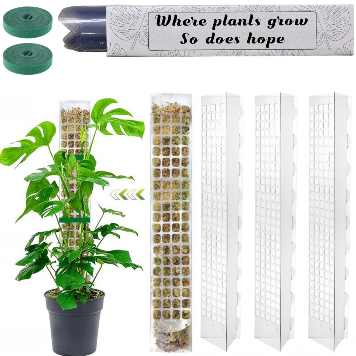 Plant Support Stake - Moos Pole Kunststoff Pflanzenständer Indoor Klettern