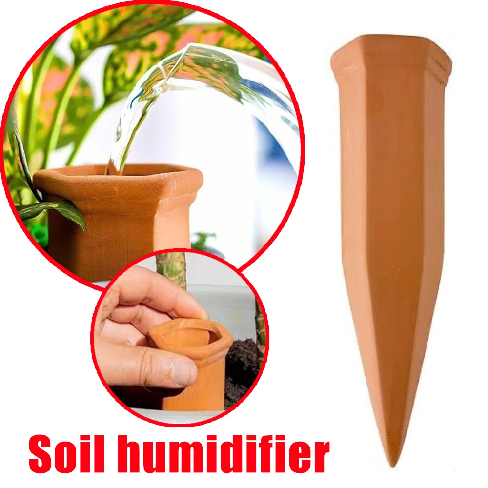 Plant Support Stake - Automatisches Bewässerungssystem aus Terrakotta, Pflanzenbewässerungssystem, Blumentopf,