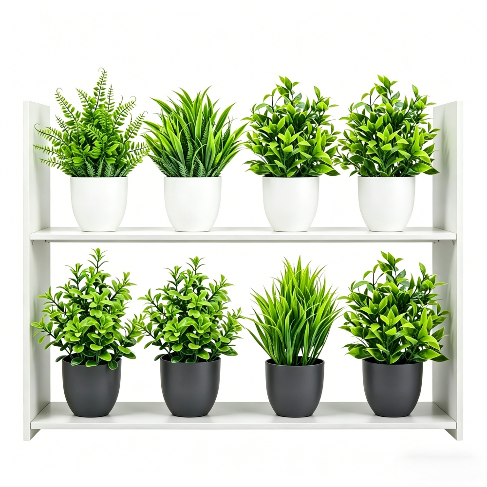 Succulent Set - 4-teiliges Set Mini Künstliche Pflanzen im