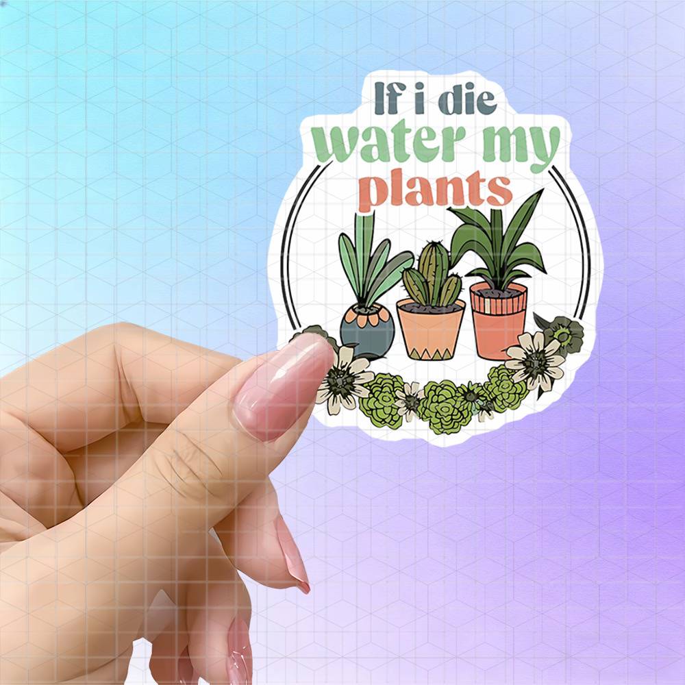 The Plant Parent - Topfpflanzen, Blumenkranz, Vinyl-Aufkleber für Pflanzenliebhaber, mattes