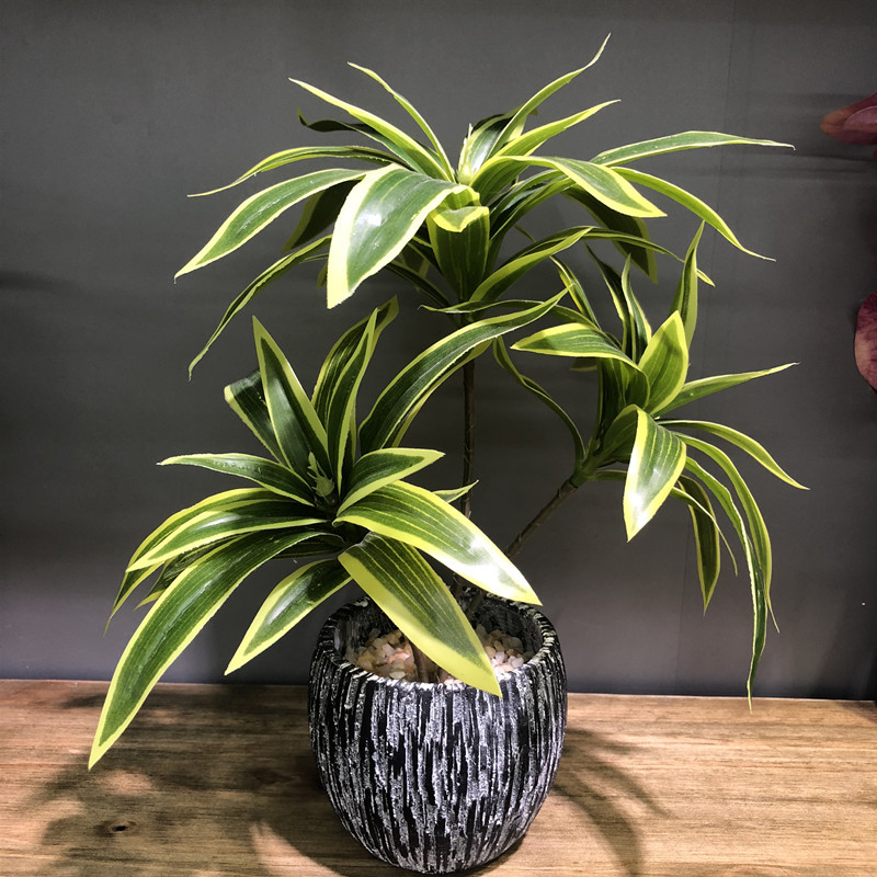 Snake Plant - 35CM 3 Gabel Künstliche Desktop Gefälschte