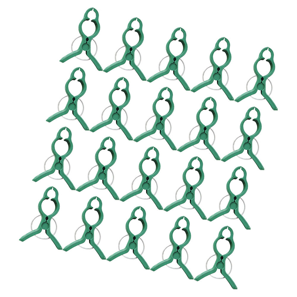 Plant Support Stake - 60 Stück Pflanzenstützklammern aus Kunststoff, Garten-Spalierklammern