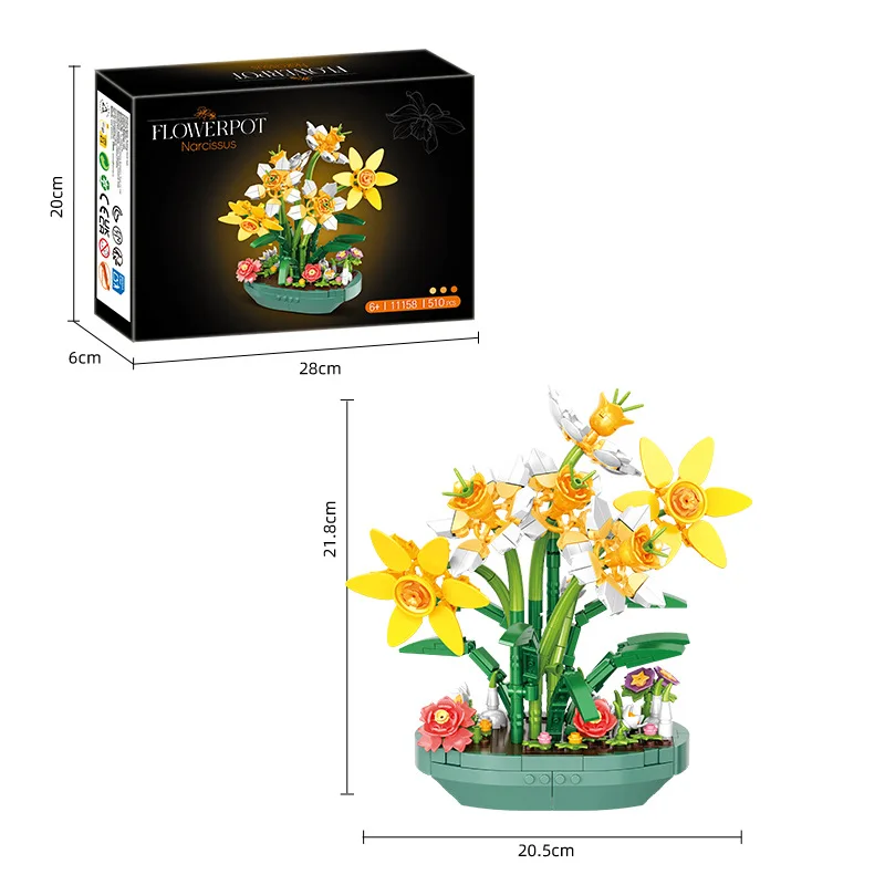 Simulierte Narzissen-Bausteine – Plant Parent Yearly Bewertung und Preis