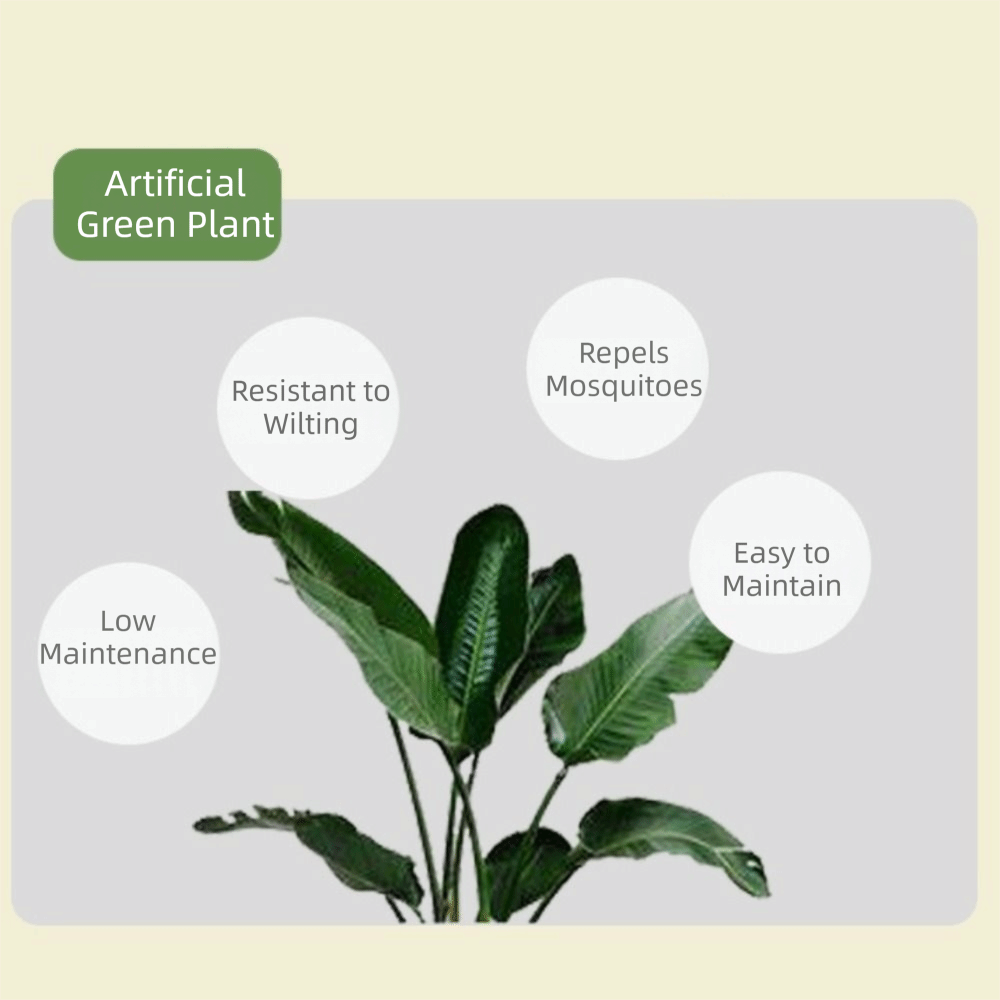 Grüner Künstlicher Ficus-Baum  – Snake Plant Bewertung und Preis