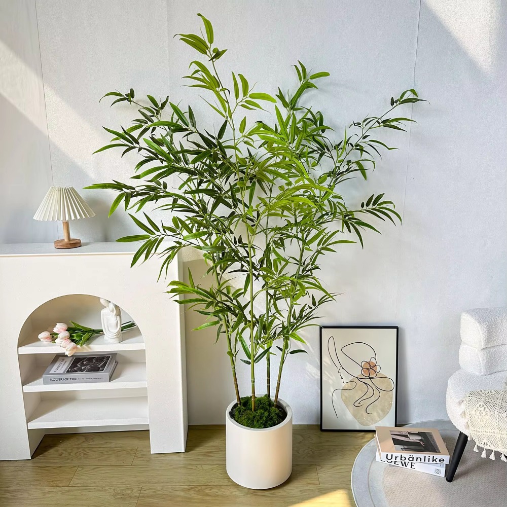 Künstlicher grüner Bambus PU + – Snake Plant Bewertung und Preis