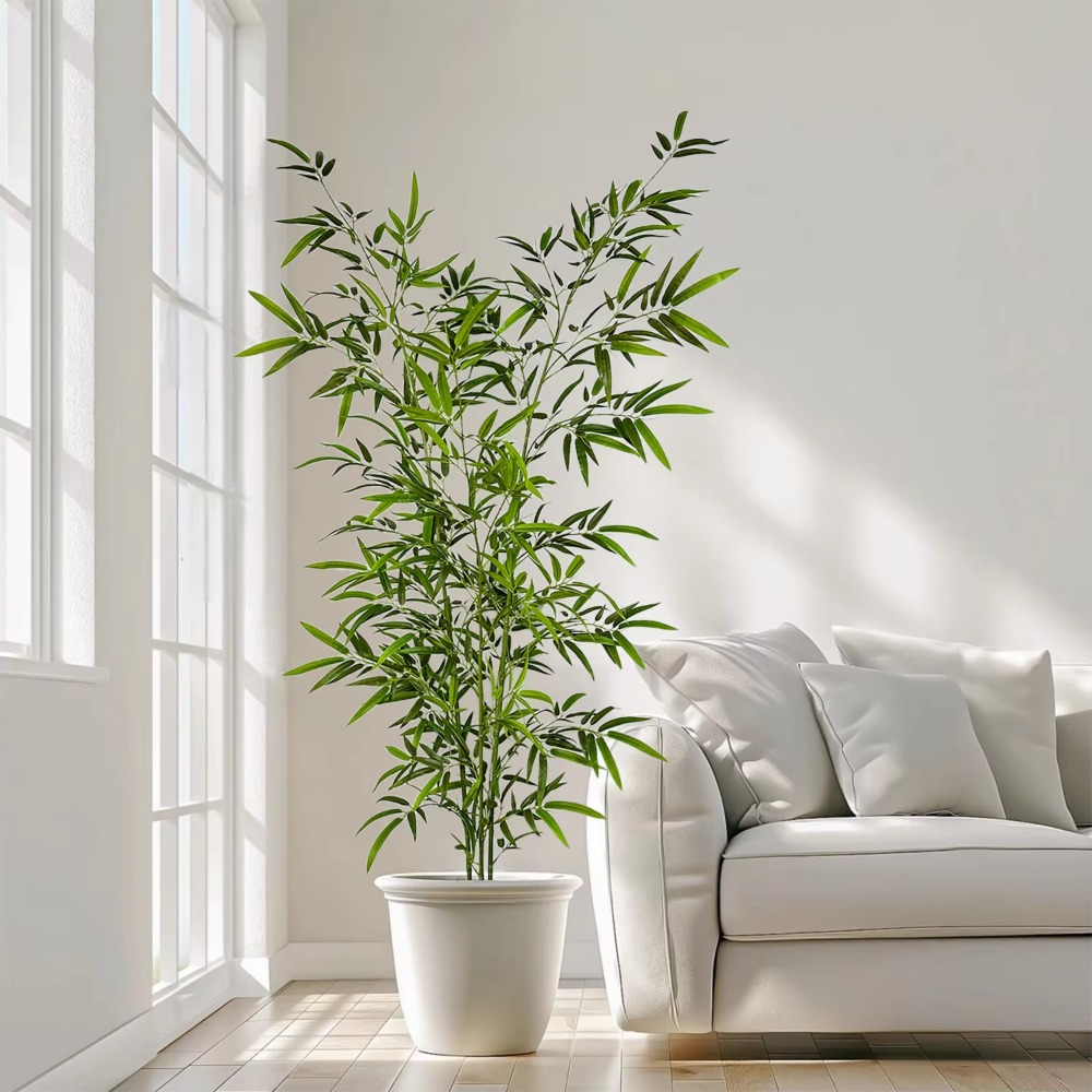 Künstlicher grüner Bambus PU + – Snake Plant Bewertung und Preis