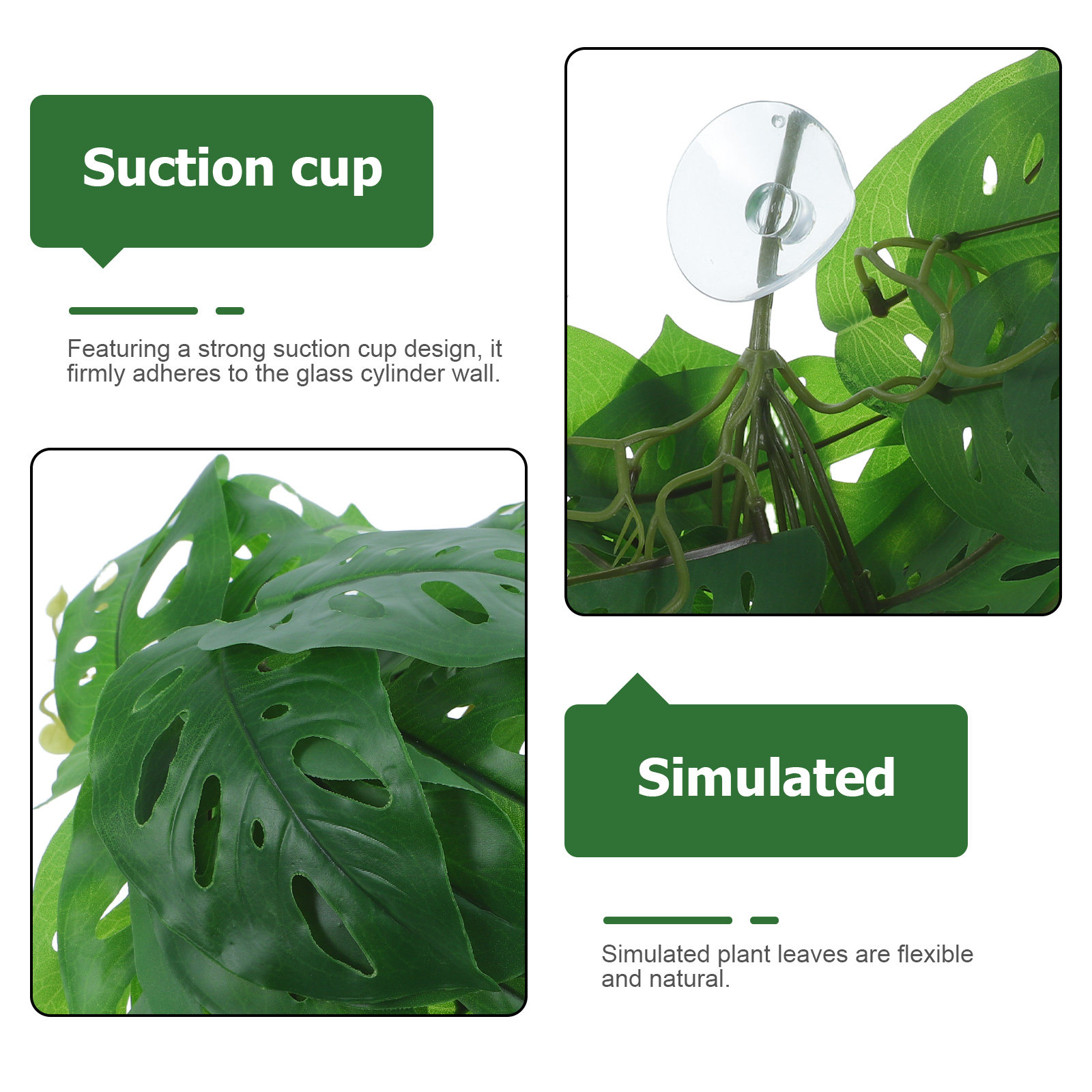 Reptilien-Habitat-Dekoration,  – Snake Plant Bewertung und Preis