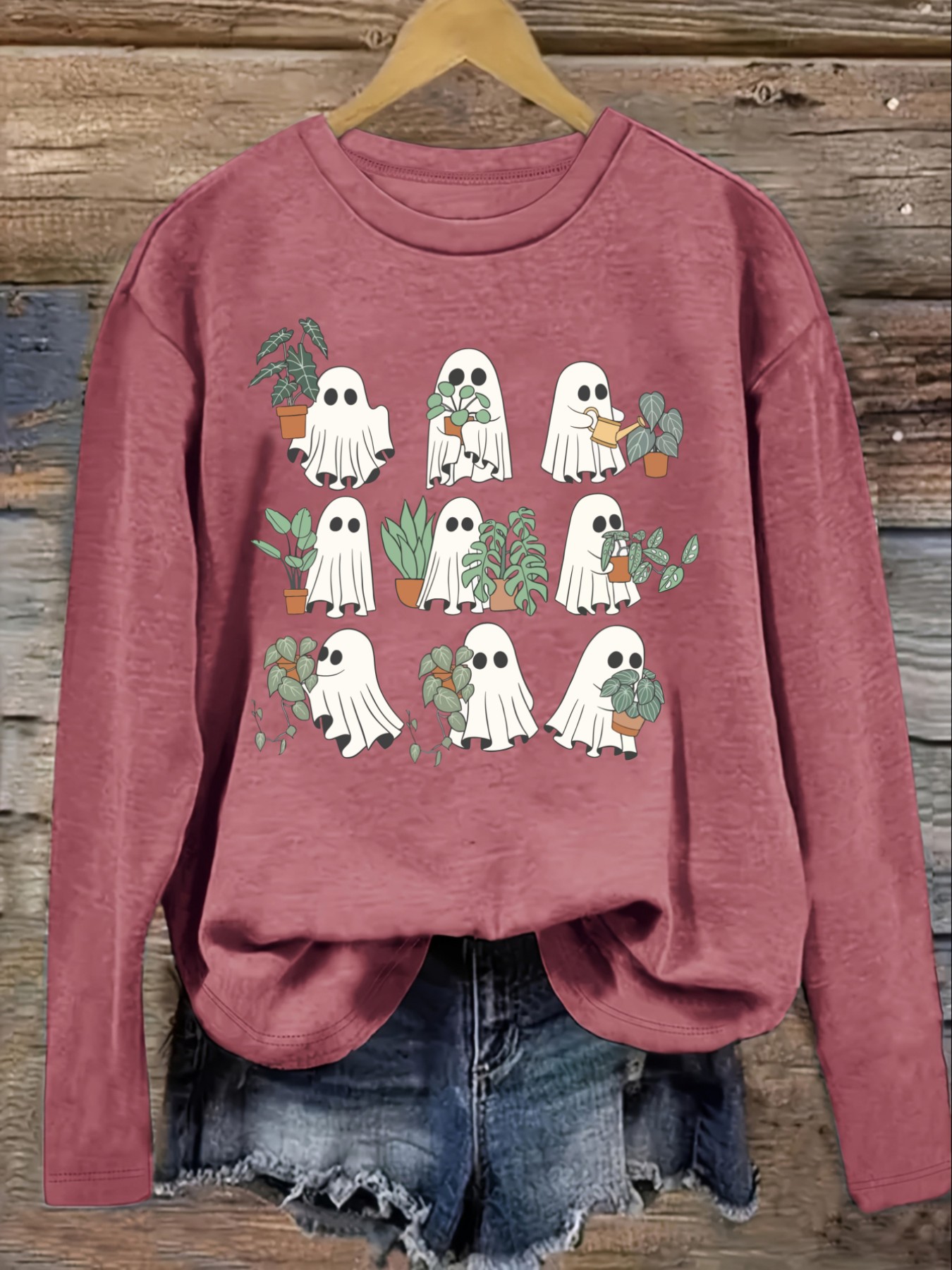 Damen-Freizeit-T-Shirt mit lan – Plant Pot Bewertung und Preis