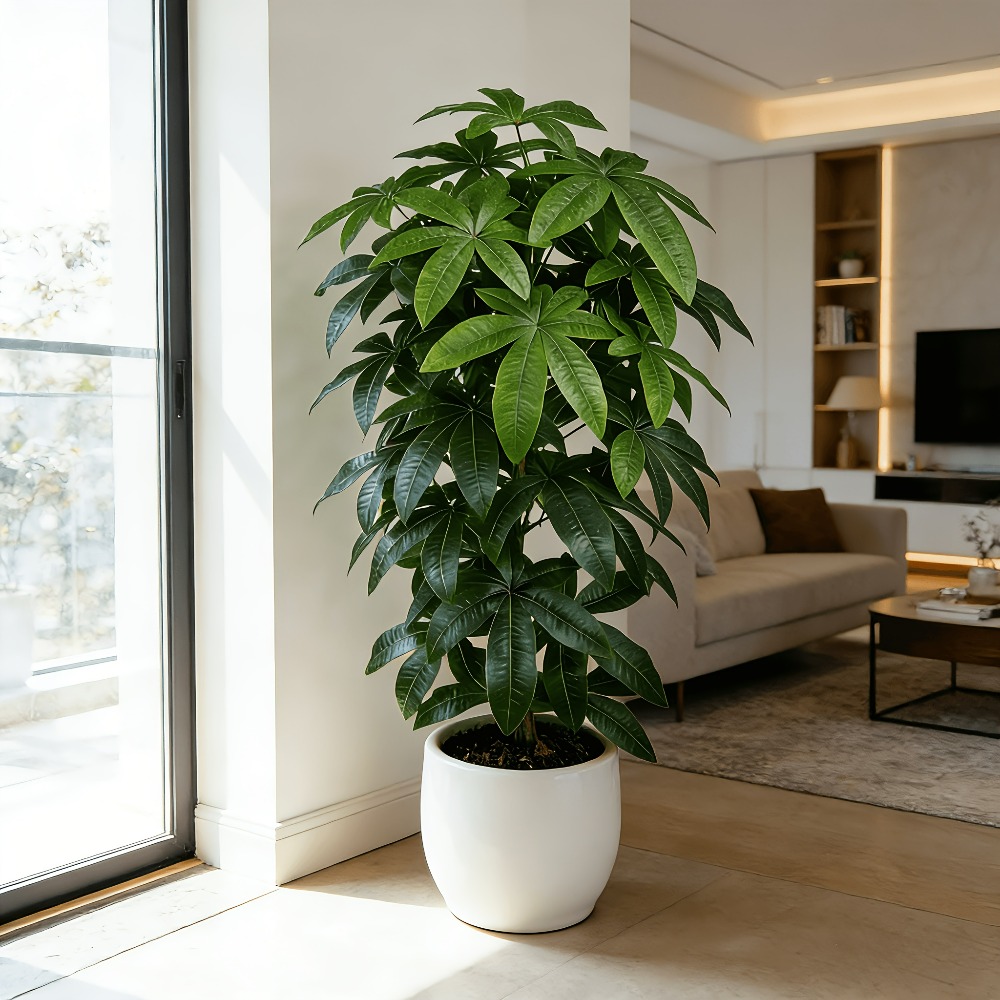Ein künstlicher Geldbaum (Pach – Snake Plant Bewertung und Preis
